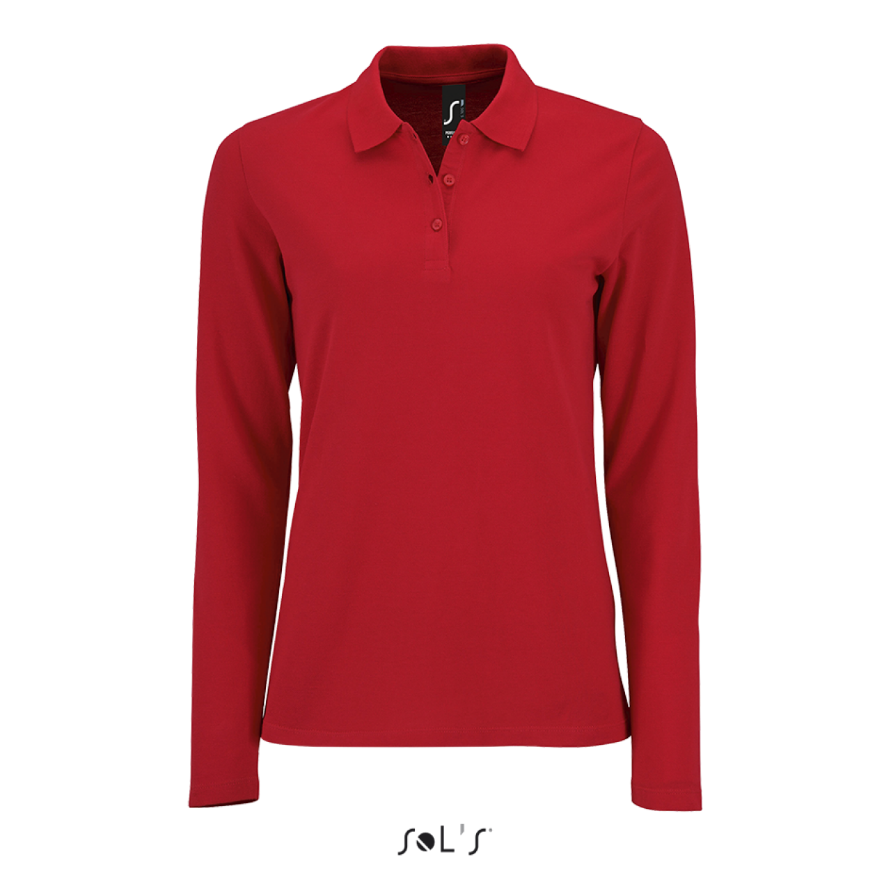 SOL'S PERFECT LSL WOMEN - LONG-SLEEVE PIQUÉ POLO SHIRT - Red - colorimageurl