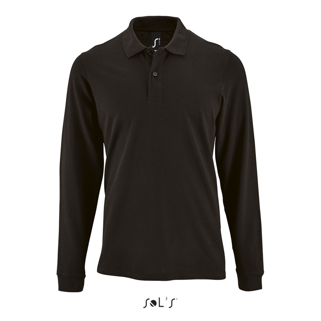 SOL'S PERFECT LSL MEN - LONG-SLEEVE PIQUÉ POLO SHIRT - Black - colorimageurl
