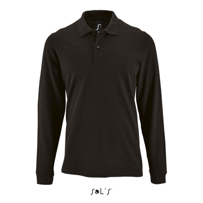 SOL'S PERFECT LSL MEN - LONG-SLEEVE PIQUÉ POLO SHIRT - Black - colorimageurl