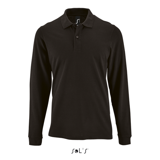 SOL'S PERFECT LSL MEN - LONG-SLEEVE PIQUÉ POLO SHIRT - Black - colorimageurl