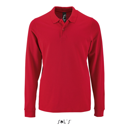 SOL'S PERFECT LSL MEN - LONG-SLEEVE PIQUÉ POLO SHIRT - Red - colorimageurl