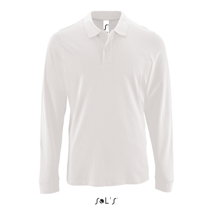 SOL'S PERFECT LSL MEN - LONG-SLEEVE PIQUÉ POLO SHIRT - White - colorimageurl