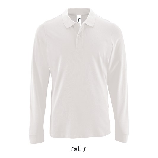 SOL'S PERFECT LSL MEN - LONG-SLEEVE PIQUÉ POLO SHIRT - White - colorimageurl