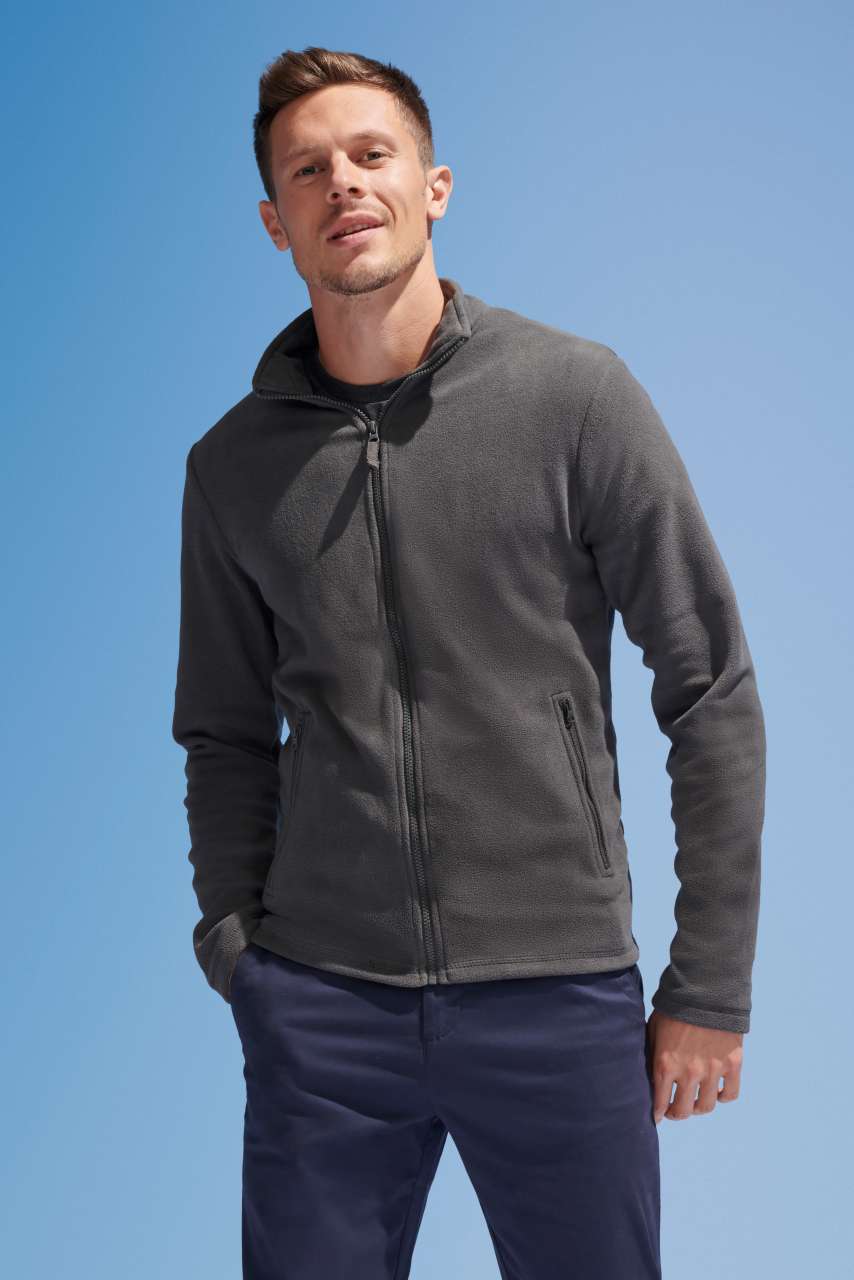 SOL'S NORMAN MEN - PLAIN FLEECE JACKET - Black - modelimageurl
