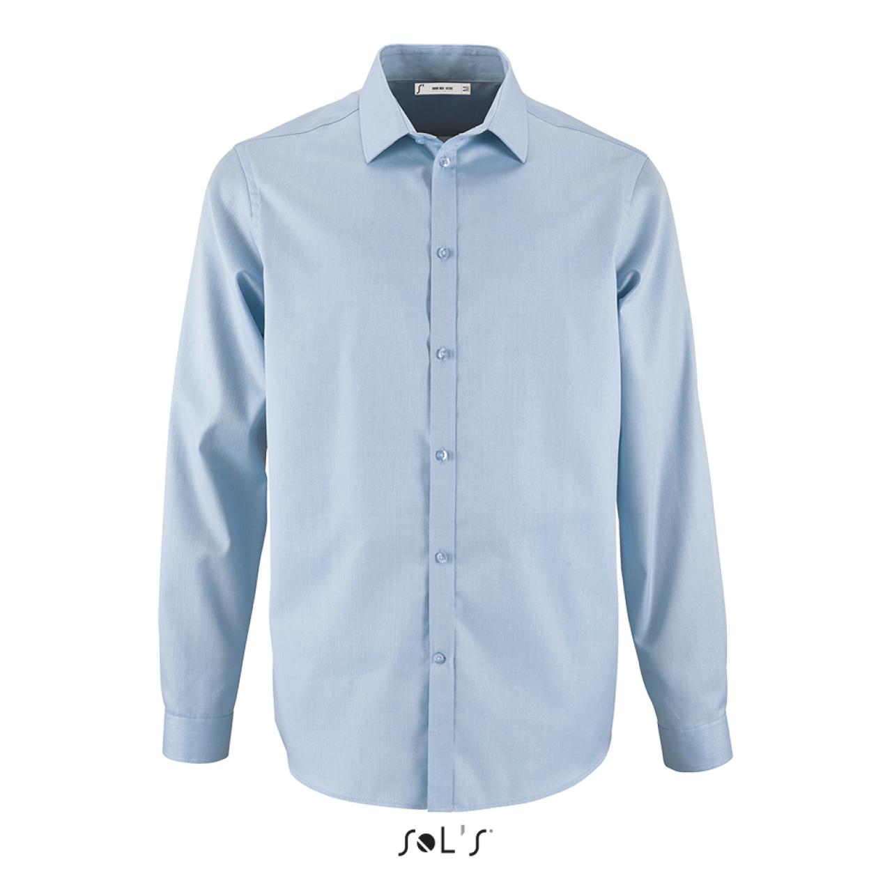 SOL'S BRODY MEN - HERRINGBONE SHIRT - Sky Blue - colorimageurl