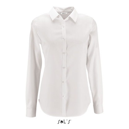 SOL'S BRODY WOMEN - HERRINGBONE SHIRT - White - colorimageurl