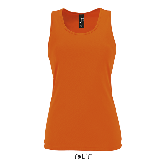 SOL'S SPORTY TT WOMEN - SPORTS TANK TOP - Neon Orange - colorimageurl