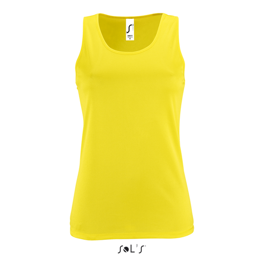 SOL'S SPORTY TT WOMEN - SPORTS TANK TOP - Neon Yellow - colorimageurl