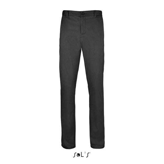 SOL'S JARED MEN - SATIN STRETCH TROUSERS - Black - colorimageurl