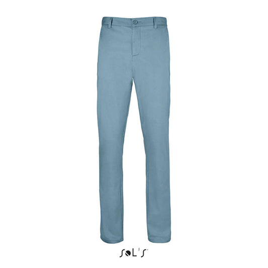 SOL'S JARED MEN - SATIN STRETCH TROUSERS - Creamy Dark Blue - colorimageurl