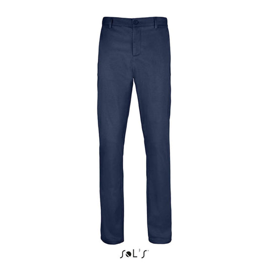 SOL'S JARED MEN - SATIN STRETCH TROUSERS - French Navy - colorimageurl
