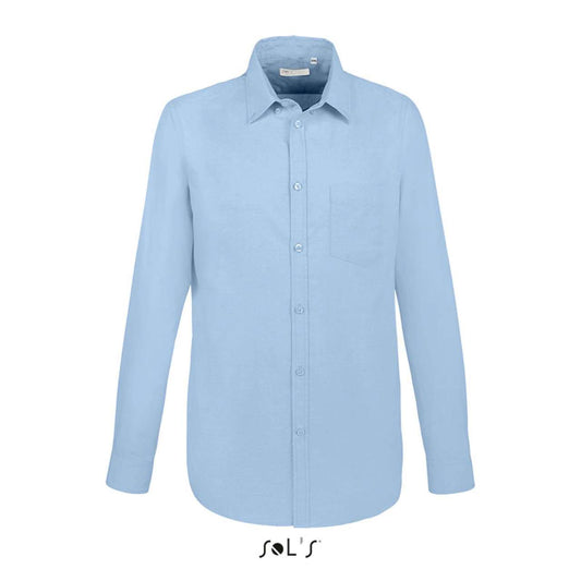 SOL'S BOSTON FIT - LONG SLEEVE OXFORD MEN'S SHIRT - Sky Blue - colorimageurl