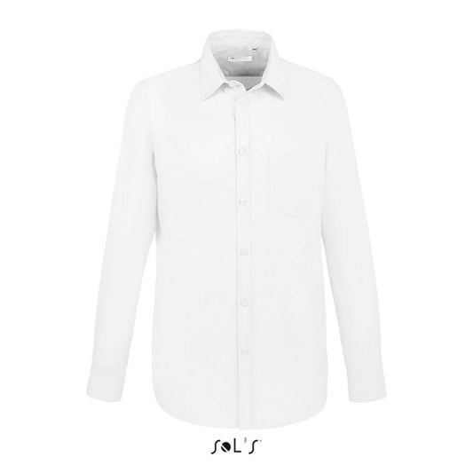 SOL'S BOSTON FIT - LONG SLEEVE OXFORD MEN'S SHIRT - White - colorimageurl