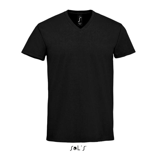 SOL'S  IMPERIAL  V MEN - V-NECK T-SHIRT - Deep Black - colorimageurl