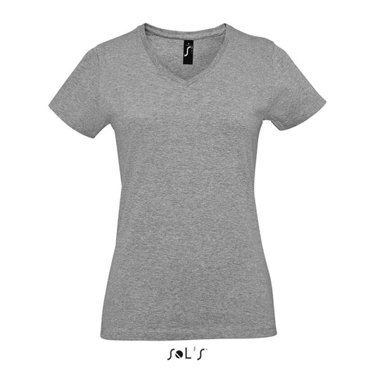 SOL'S  IMPERIAL  V WOMEN - V-NECK T-SHIRT - Grey Melange - colorimageurl