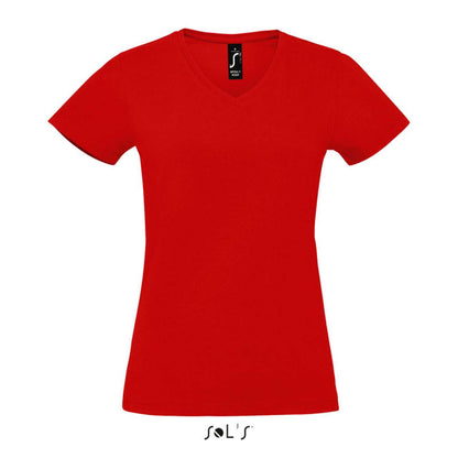 SOL'S  IMPERIAL  V WOMEN - V-NECK T-SHIRT - Red - colorimageurl