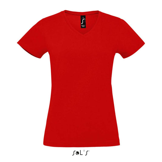 SOL'S  IMPERIAL  V WOMEN - V-NECK T-SHIRT - Red - colorimageurl