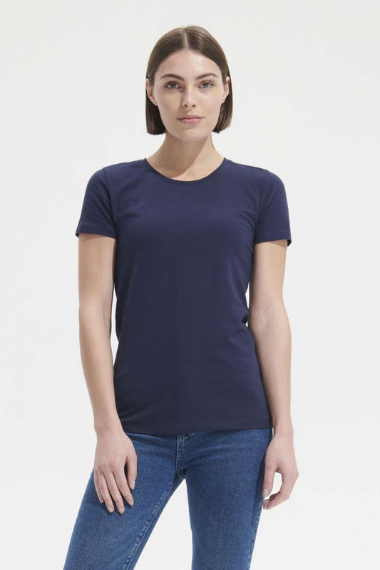SOL'S MILLENIUM WOMEN - ROUND-NECK T-SHIRT - French Navy - modelimageurl