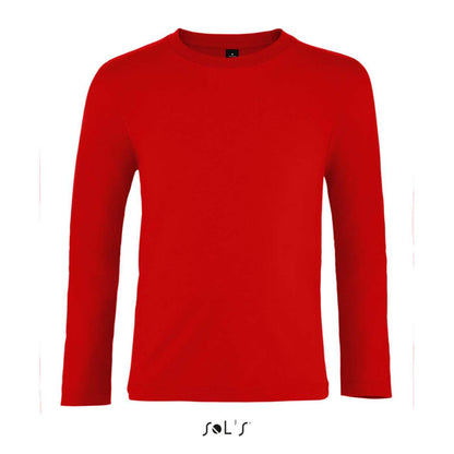 SOL'S  IMPERIAL  LSL KIDS' - LONG SLEEVE T-SHIRT - Red - colorimageurl
