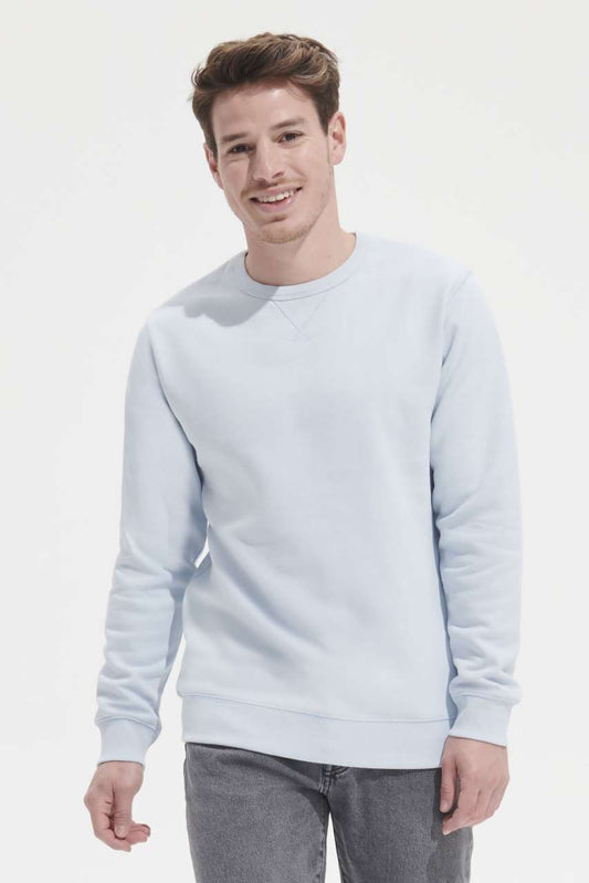 SOL'S SULLY - MEN’S ROUND-NECK SWEATSHIRT - Grey Melange - modelimageurl