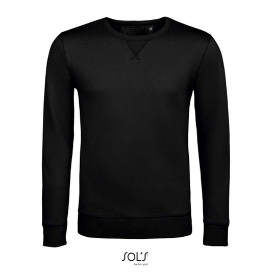 SOL'S SULLY - MEN’S ROUND-NECK SWEATSHIRT - Black - colorimageurl
