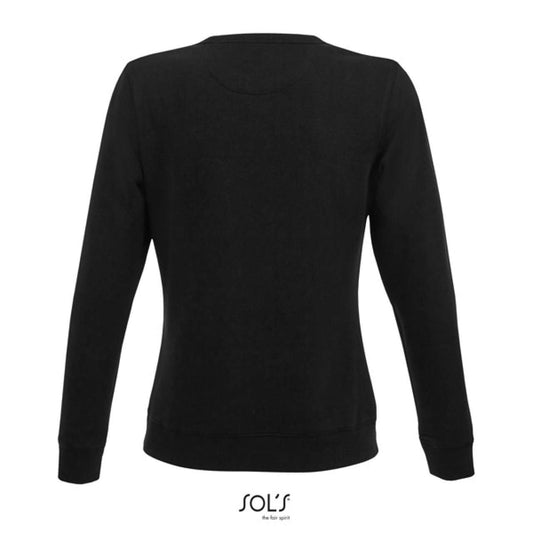 SOL'S SULLY WOMEN - ROUND-NECK SWEATSHIRT - Black - colorimageurl