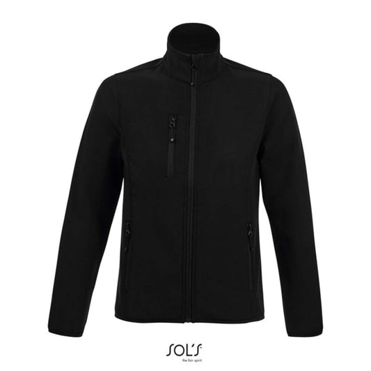SOL'S RADIAN WOMEN - SOFTSHELL ZIP JACKET - Black - colorimageurl