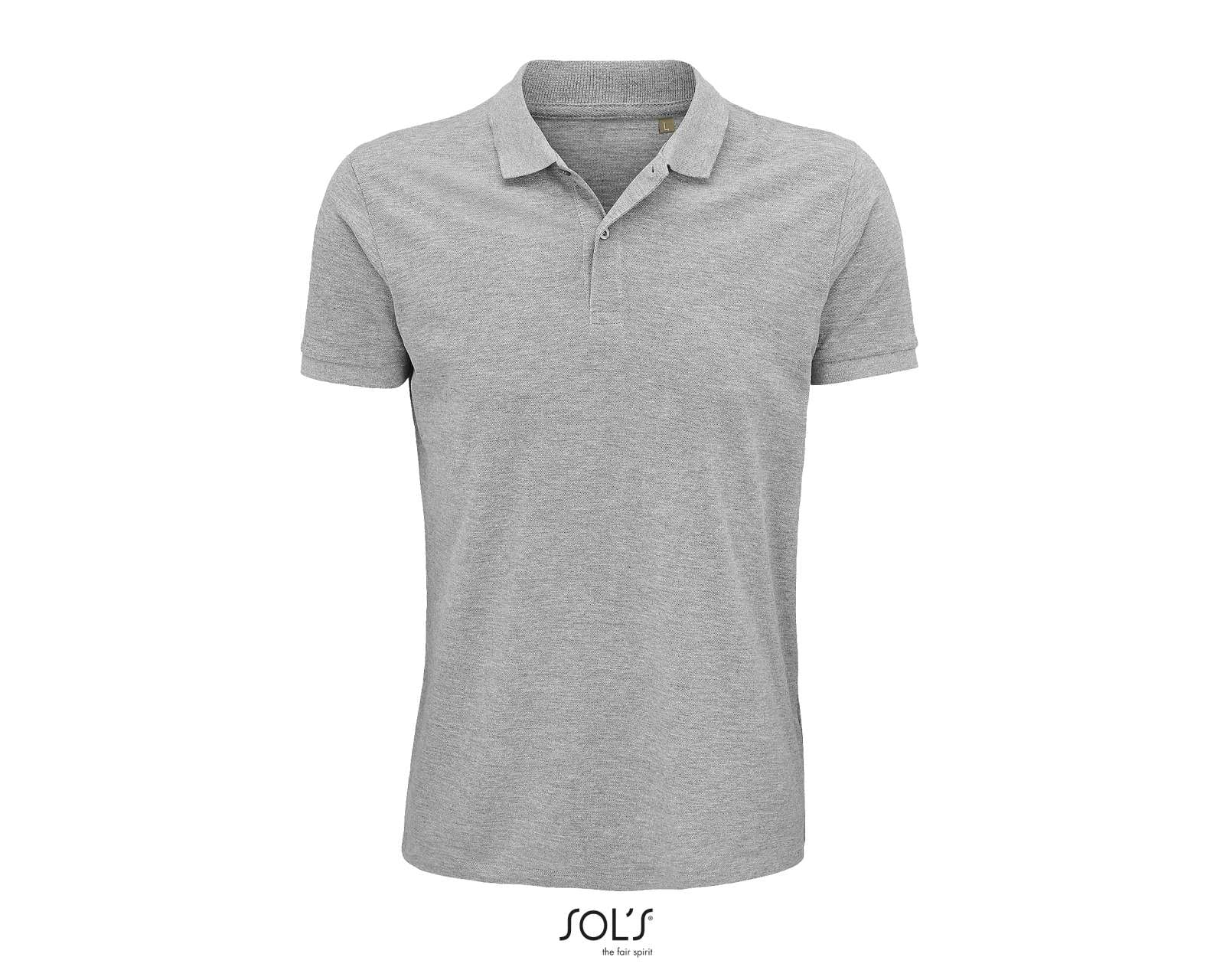 SOL'S PLANET MEN - POLO SHIRT - Grey Melange - colorimageurl