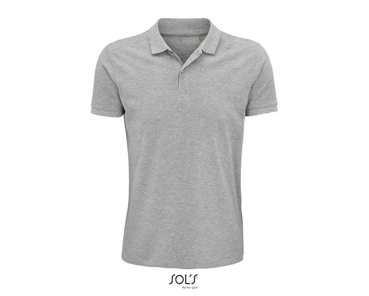 SOL'S PLANET MEN - POLO SHIRT - Grey Melange - colorimageurl