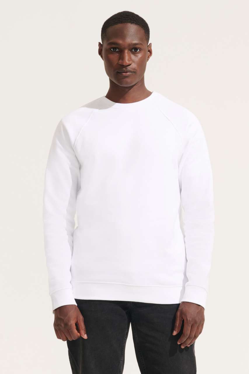 SOL'S SPACE - UNISEX ROUND-NECK SWEATSHIRT - Bottle Green - modelimageurl