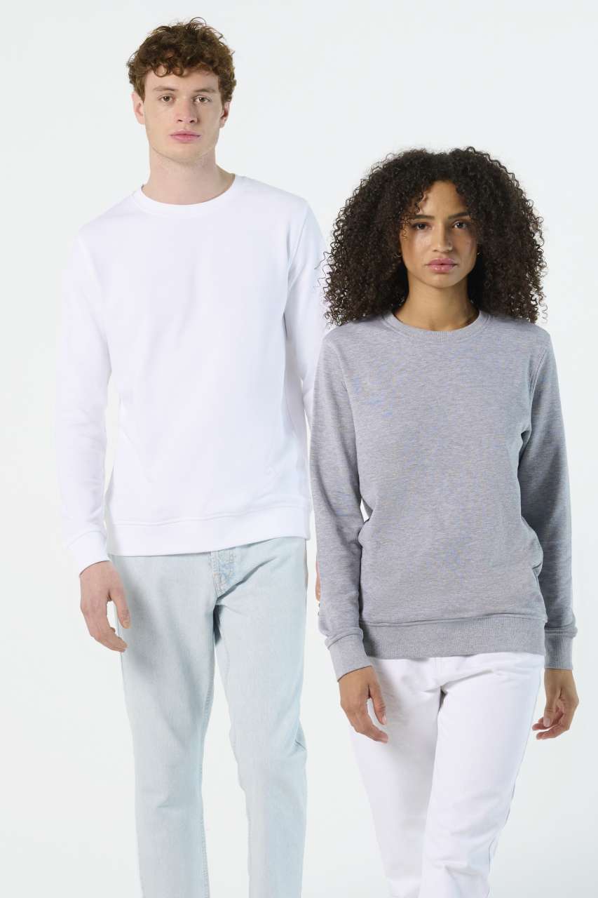 SOL'S COMET - UNISEX ROUND-NECK SWEATSHIRT - Bottle Green - modelimageurl