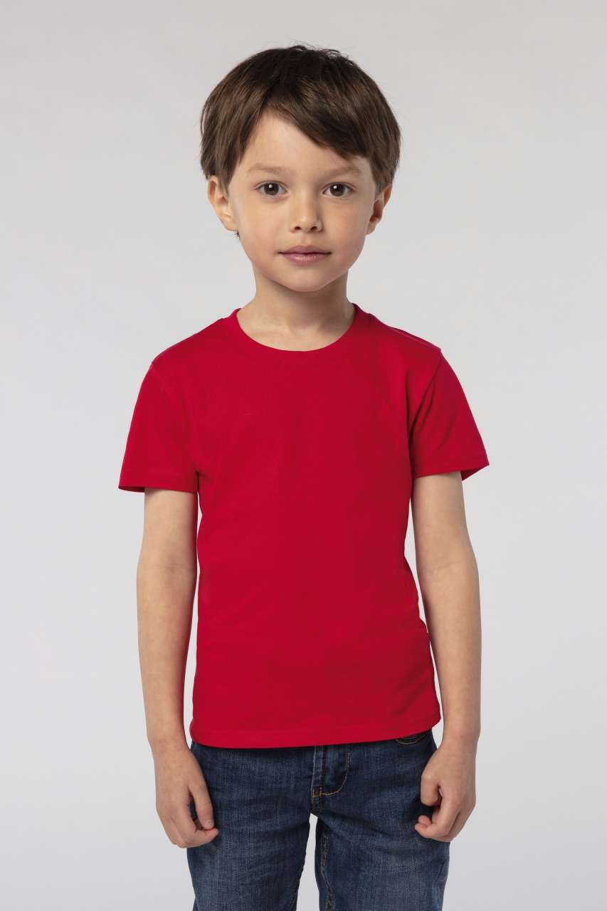 SOL'S PIONEER - KIDS’ ROUND-NECK FITTED JERSEY T-SHIRT - Deep Black - Model