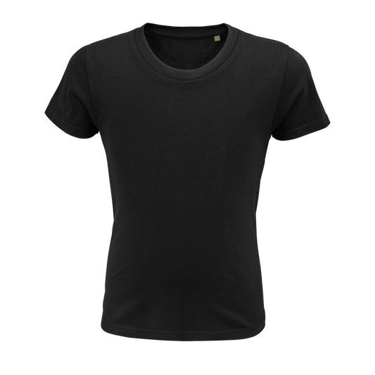 SOL'S PIONEER - KIDS’ ROUND-NECK FITTED JERSEY T-SHIRT - Deep Black - Main