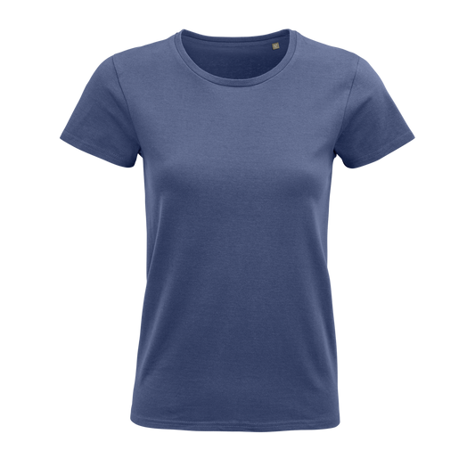 SOL'S PIONEER WOMEN - ROUND-NECK FITTED JERSEY T-SHIRT - Denim - colorimageurl