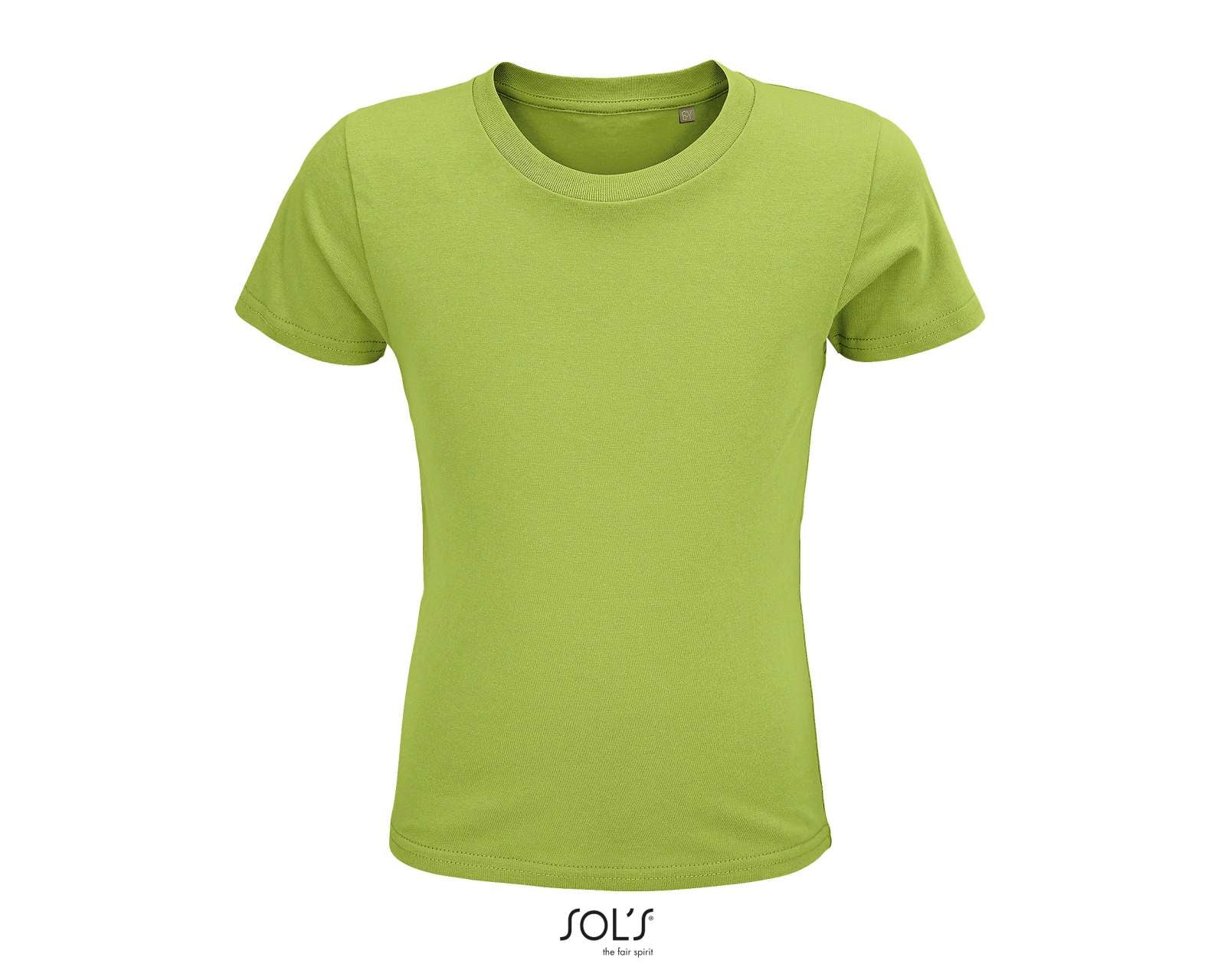 SOL'S CRUSADER KIDS' - ROUND-NECK FITTED JERSEY T-SHIRT - Apple Green - colorimageurl