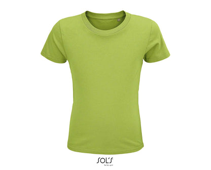SOL'S CRUSADER KIDS' - ROUND-NECK FITTED JERSEY T-SHIRT - Apple Green - colorimageurl