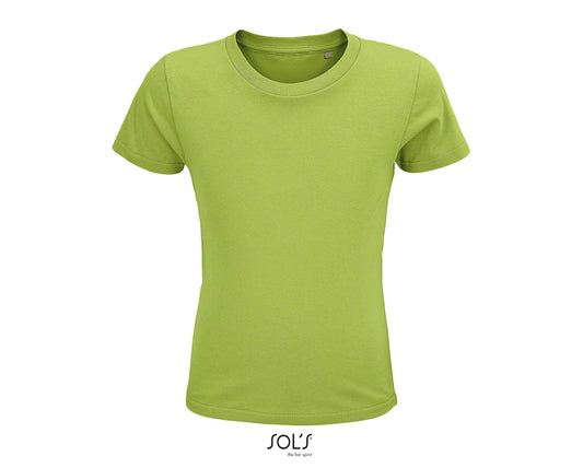 SOL'S CRUSADER KIDS' - ROUND-NECK FITTED JERSEY T-SHIRT - Apple Green - colorimageurl