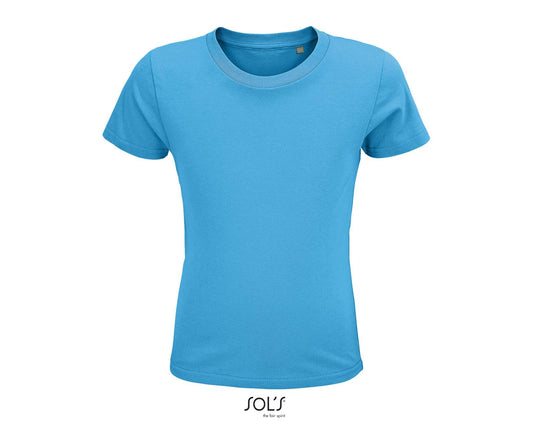 SOL'S CRUSADER KIDS' - ROUND-NECK FITTED JERSEY T-SHIRT - Aqua - colorimageurl