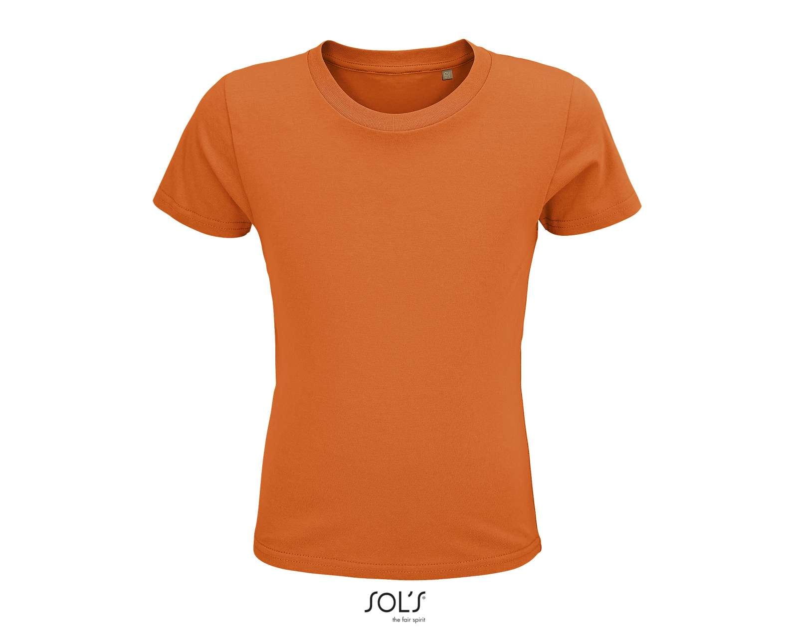 SOL'S CRUSADER KIDS' - ROUND-NECK FITTED JERSEY T-SHIRT - Orange - colorimageurl