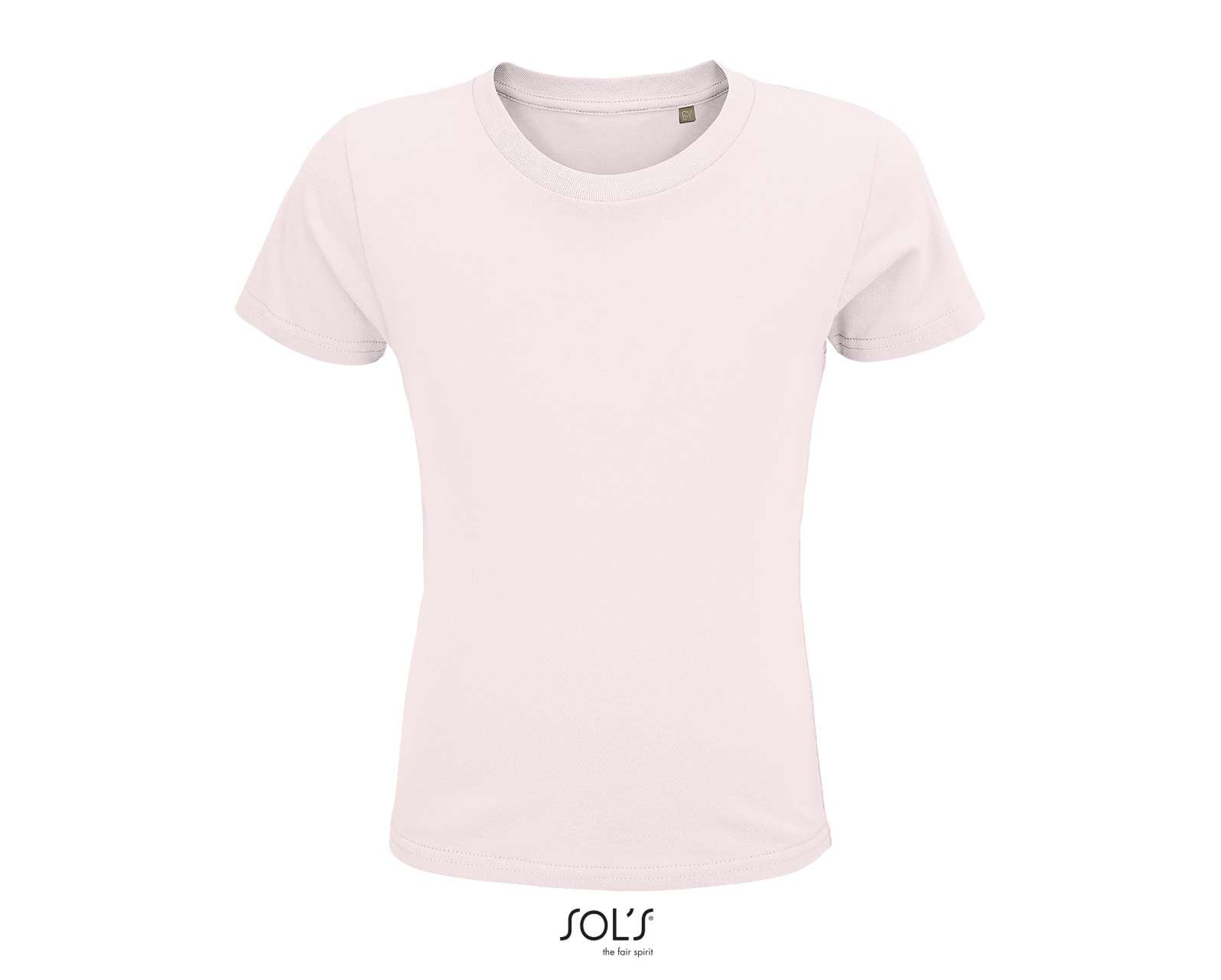 SOL'S CRUSADER KIDS' - ROUND-NECK FITTED JERSEY T-SHIRT - Pale Pink - colorimageurl