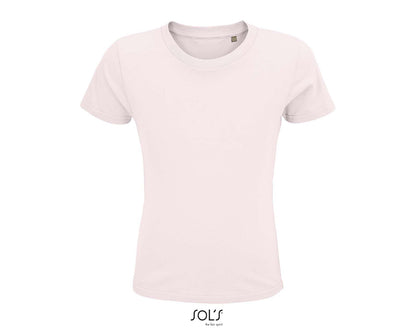 SOL'S CRUSADER KIDS' - ROUND-NECK FITTED JERSEY T-SHIRT - Pale Pink - colorimageurl