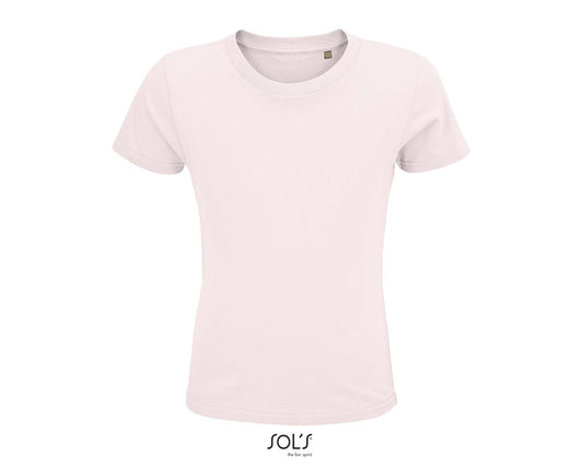 SOL'S CRUSADER KIDS' - ROUND-NECK FITTED JERSEY T-SHIRT - Pale Pink - colorimageurl