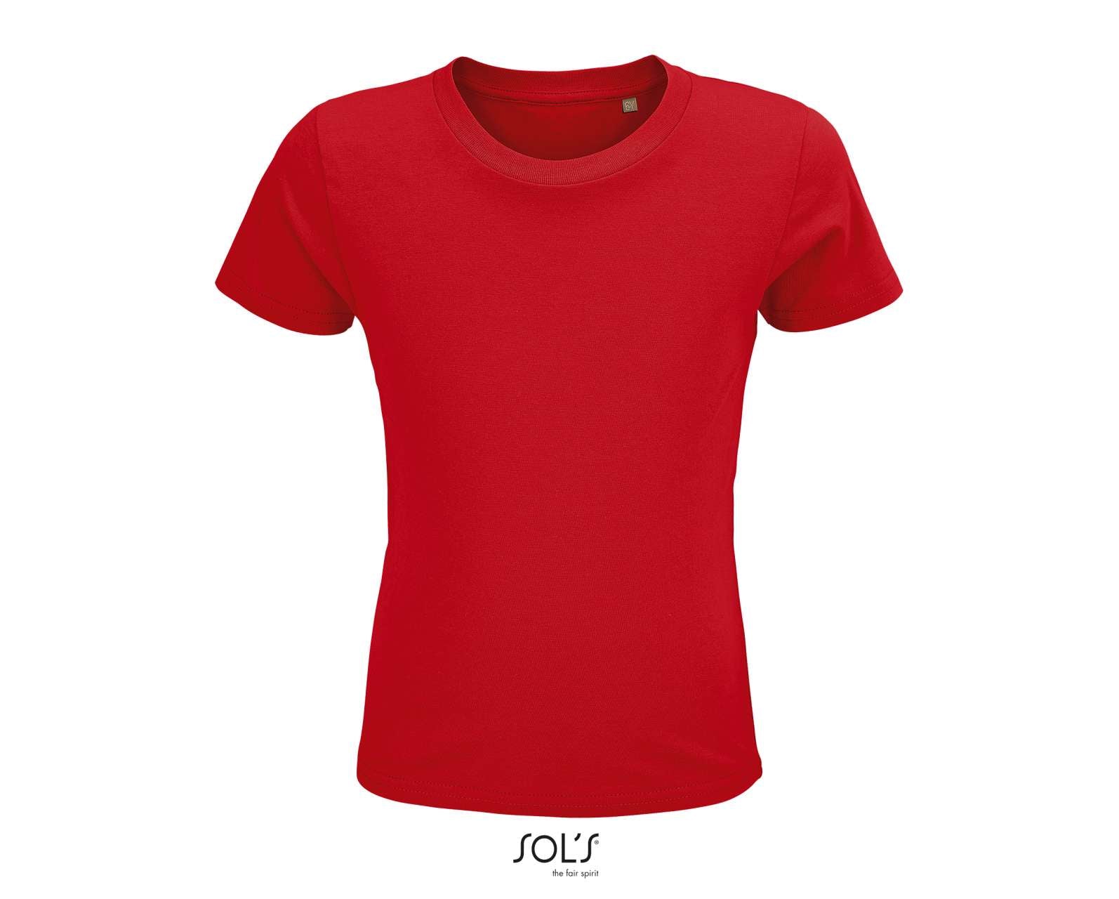 SOL'S CRUSADER KIDS' - ROUND-NECK FITTED JERSEY T-SHIRT - Red - colorimageurl