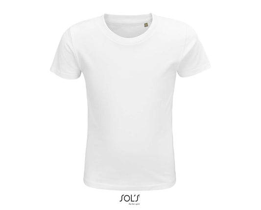 SOL'S CRUSADER KIDS' - ROUND-NECK FITTED JERSEY T-SHIRT - White - colorimageurl