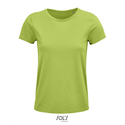 SOL'S CRUSADER WOMEN - ROUND-NECK FITTED JERSEY T-SHIRT - Apple Green - colorimageurl