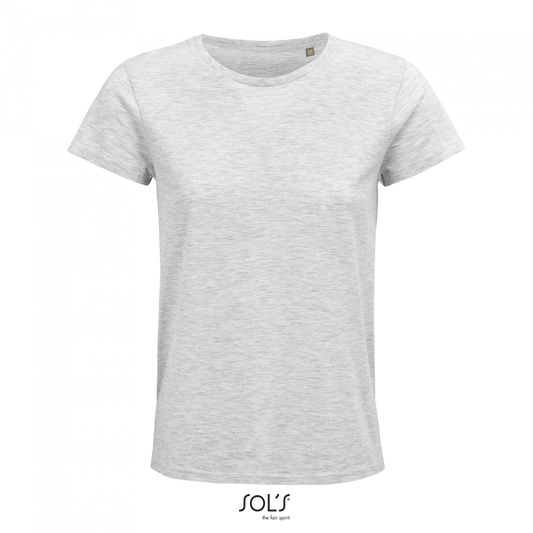 SOL'S CRUSADER WOMEN - ROUND-NECK FITTED JERSEY T-SHIRT - Ash - colorimageurl