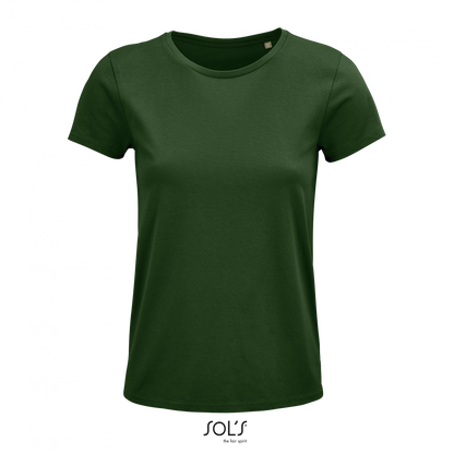 SOL'S CRUSADER WOMEN - ROUND-NECK FITTED JERSEY T-SHIRT - Bottle Green - colorimageurl