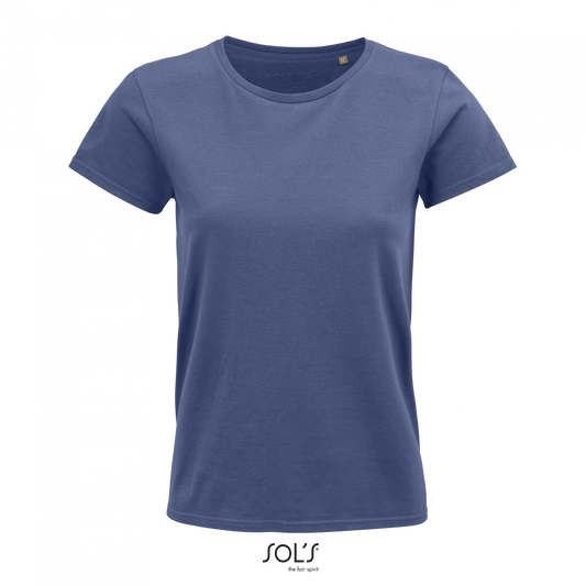 SOL'S CRUSADER WOMEN - ROUND-NECK FITTED JERSEY T-SHIRT - Denim - colorimageurl