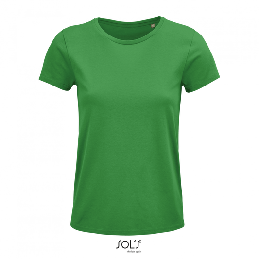 SOL'S CRUSADER WOMEN - ROUND-NECK FITTED JERSEY T-SHIRT - Kelly Green - colorimageurl