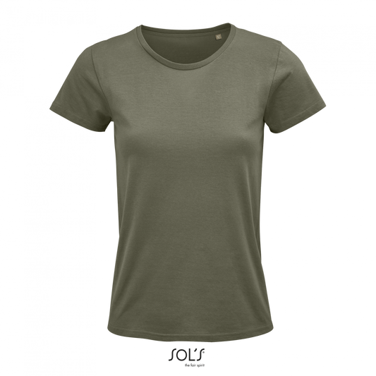 SOL'S CRUSADER WOMEN - ROUND-NECK FITTED JERSEY T-SHIRT - Khaki - colorimageurl